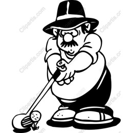 Cartoon Golfer