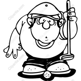 Whimsical Golfer Cartoon