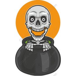 Skeleton in a Cauldron