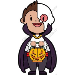 Half Vampire Boy Halloween