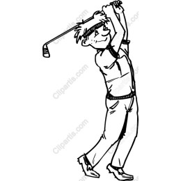 Dynamic Young Golfer