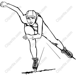 Dynamic Female Speed Skater