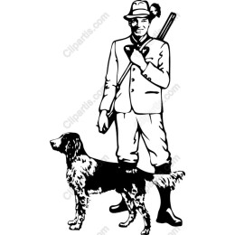 Vintage Hunter and Dog