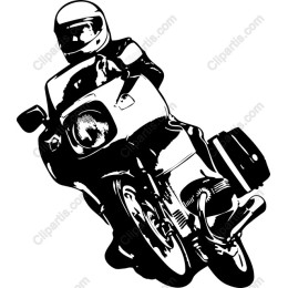 Dynamic Motorcycle with Rider Action