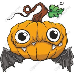 Whimsical Pumpkin Bat