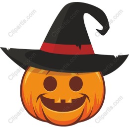 Whimsical Pumpkin Witch Hat