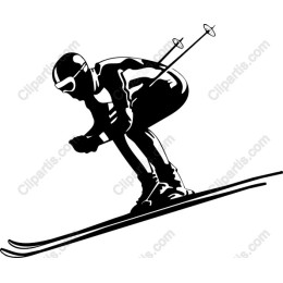 Dynamic Downhill Skier