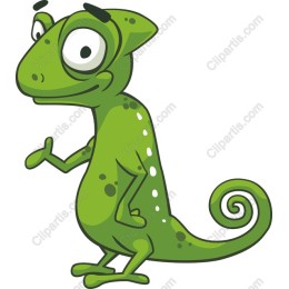 Vibrant Playful Chameleon
