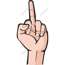 Raised Middle Finger
