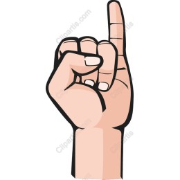 Number One Hand Gesture