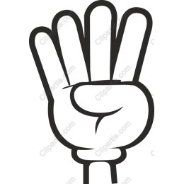 Hand Showing Four