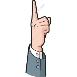 Index Finger Raised Hand Gesture