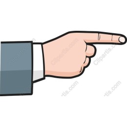 Stylish Pointing Hand