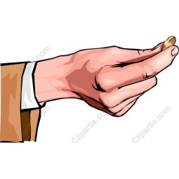 Hand Holding Coin