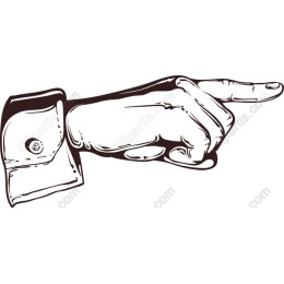 Vintage Pointing Hand