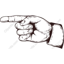 Vintage Pointing Hand