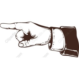 Vintage Pointing Hand