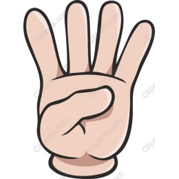 Four Fingers Hand Gesture