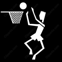 Stylized Basketball Player Dunk