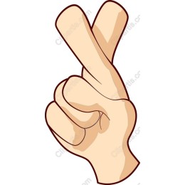 Crossed Fingers Hand Gesture