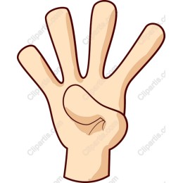 Four Finger Hand Gesture