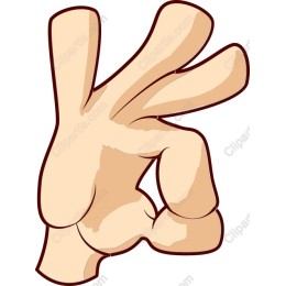 Vibrant Okay Hand Gesture