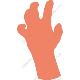 Stylized Hand in Orange