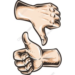 Thumbs Up and Thumbs Down