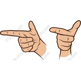 Playful Finger Gun Hand