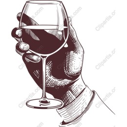 Elegant Hand-Held Wine Glass