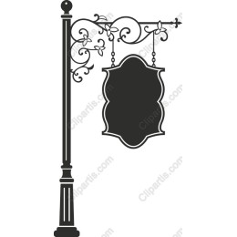 Ornate Floral Street Sign