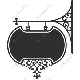 Vintage Ornamental Hanging Sign