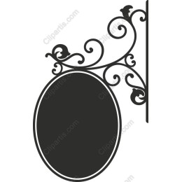 Vintage Elegance Ornate Signboard