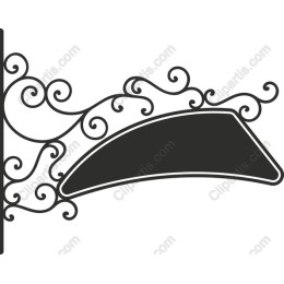 Elegant Scroll Sign