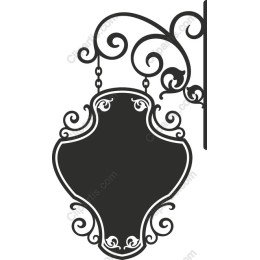 Elegant Vintage Hanging Sign