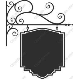 Elegant Vintage Ornate Signboard