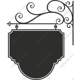 Elegant Hanging Sign