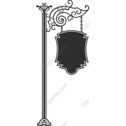 Vintage Signpost with Customizable Panel