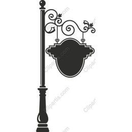 Elegant Vintage Hanging Sign