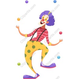 Vibrant Clown
