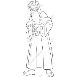Whimsical Elderly Character