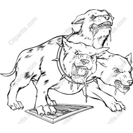 Mythical Three-Headed Dog