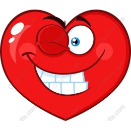 Playful Red Heart Character