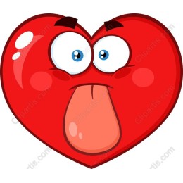 Cheeky Cartoon Heart
