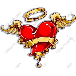 Winged Heart with Halo