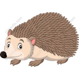 Charming Cartoon Hedgehog