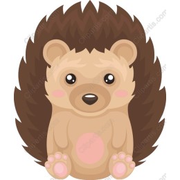Cute Cartoon Hedgehog