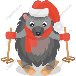 Skiing Hedgehog
