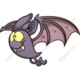 Cheerful Cartoon Bat