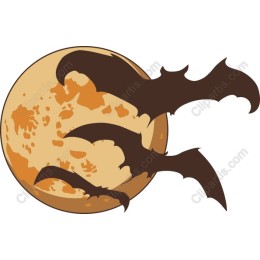 Full Moon with Bats